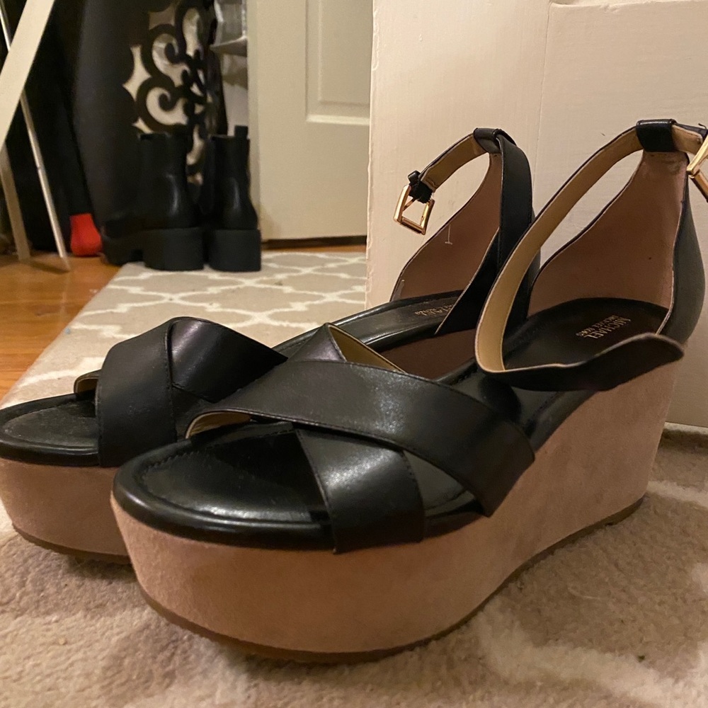 Wedged platform heels